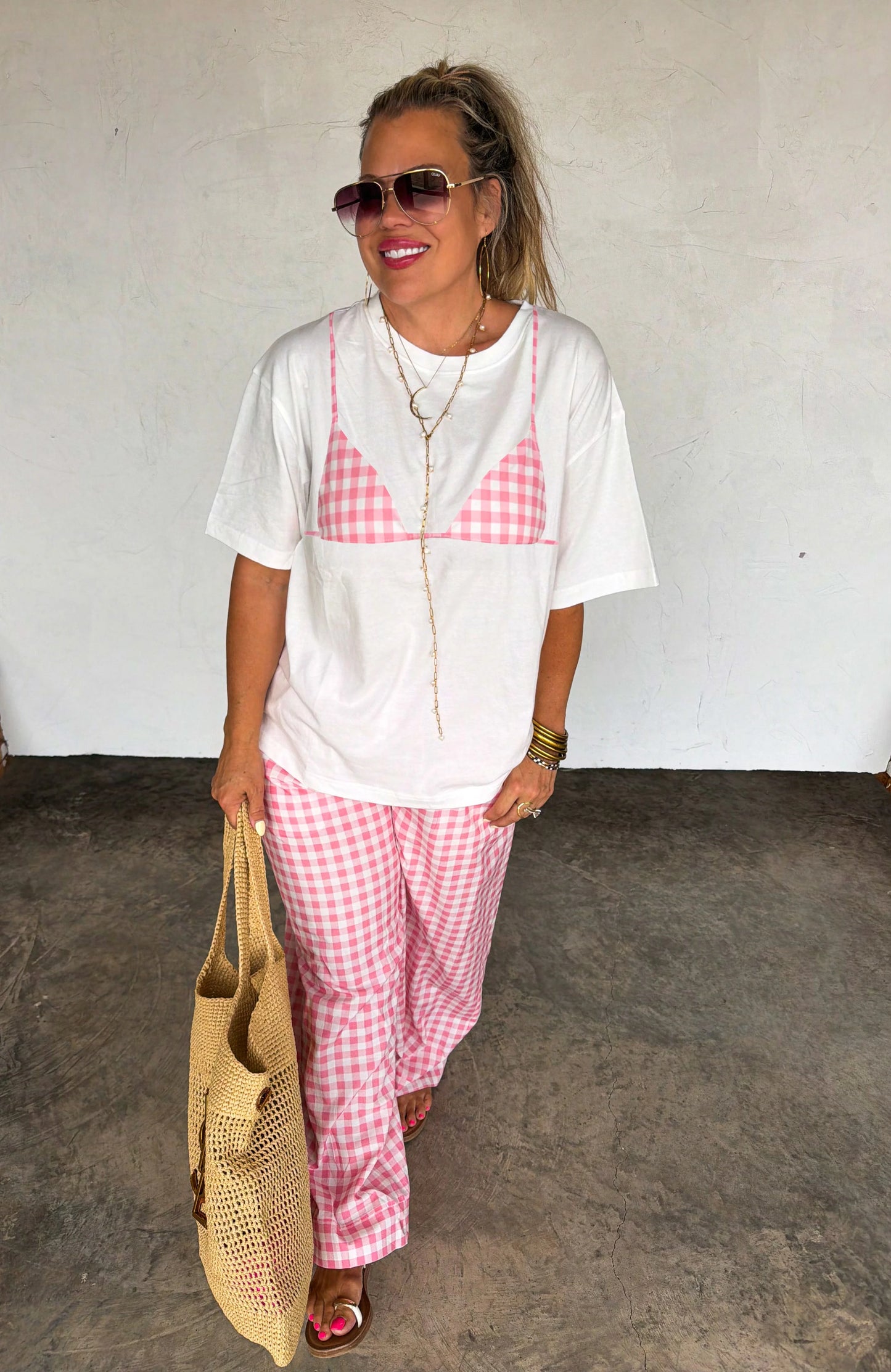 Sandy Toes Pink Bikini Tee [[PRE-ORDER]]