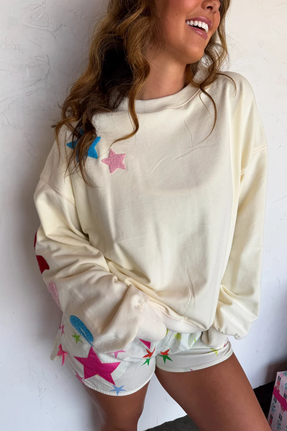 MERRY Sweatshirt in Cream