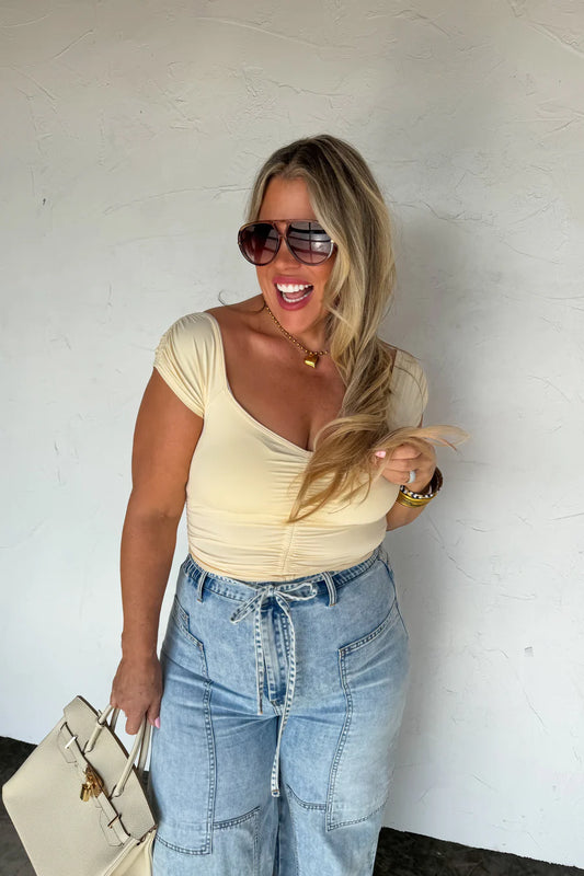 Ivory Cap Sleeve Top [[PRE-ORDER]]