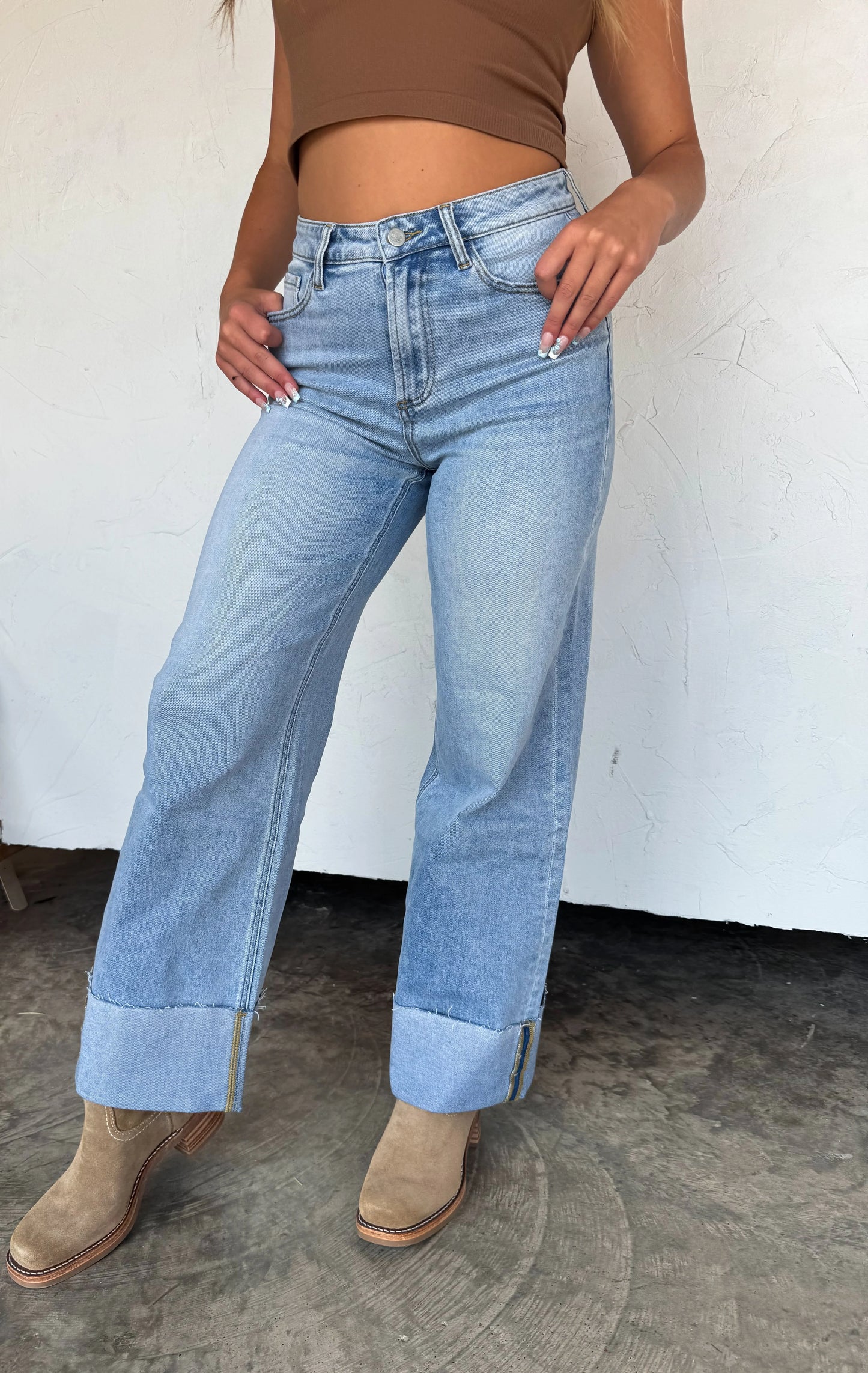 The Leni Wide Cuff Jean [[PRE-ORDER]]