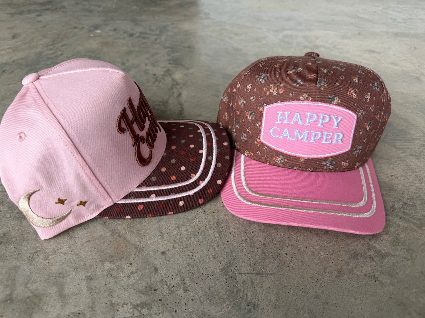 Happy Camper Floral Trucker Hat [ETA Early August]