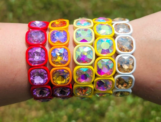Sugar Gems Golden Hour Collection Stretch Bracelet