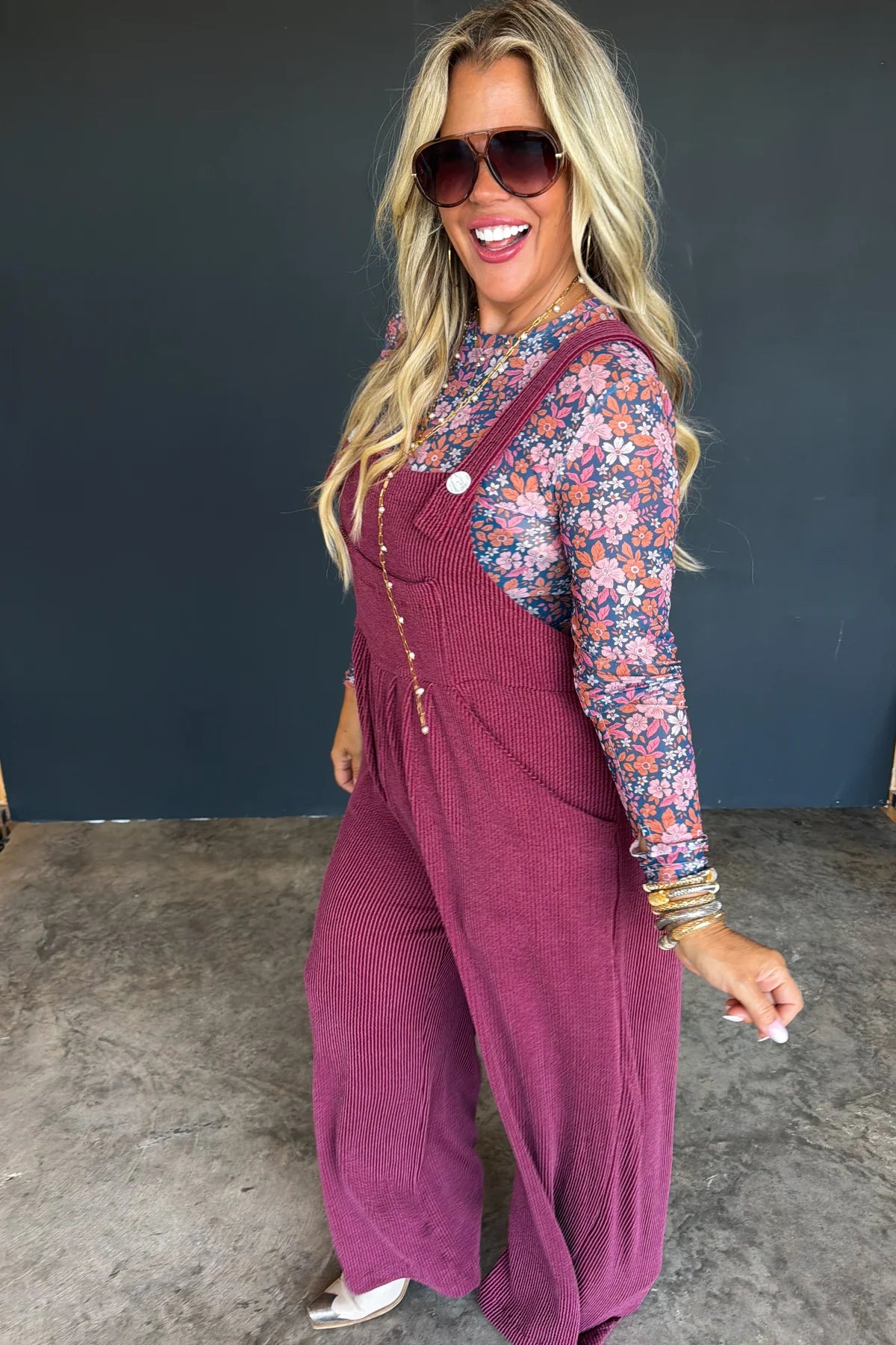 FALL KARLI OVERALLS PLUM