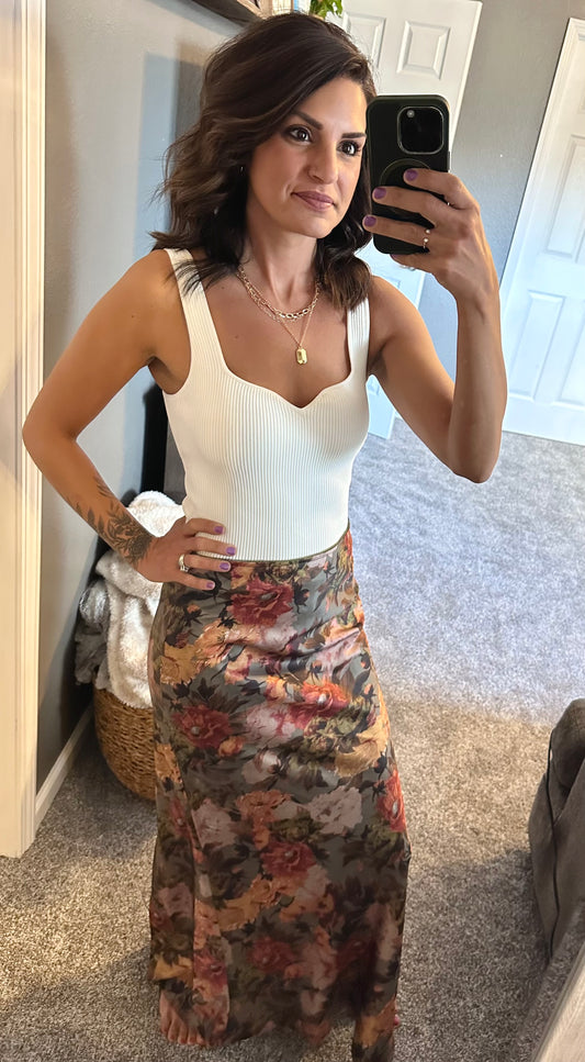 Made for Joy Essential Ribbed Ivory Tank