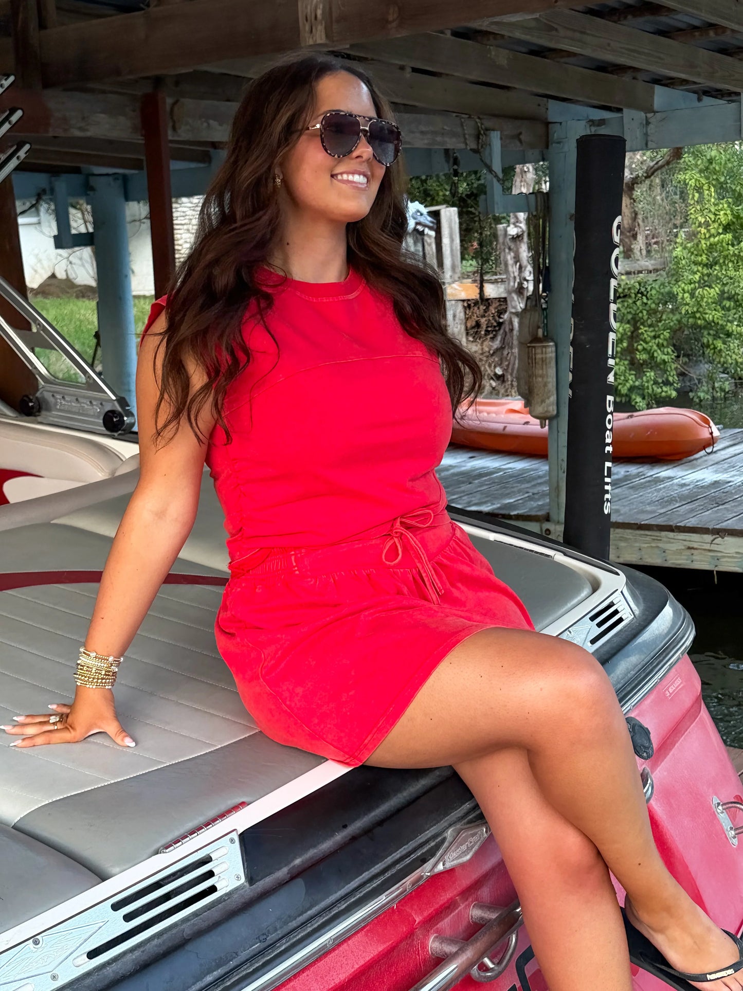 Red Camden Skirt Set [[PRE-ORDER]]