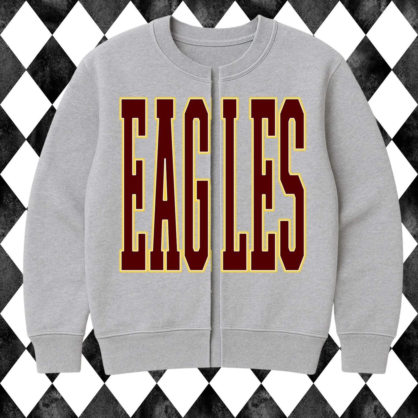 Custom Team Split Crewneck Cardigan