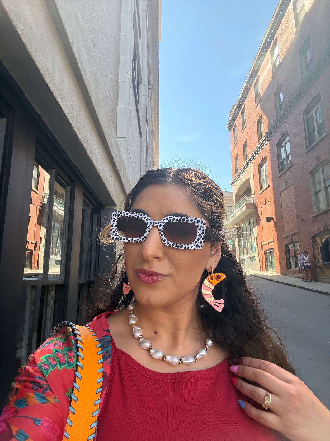 Mixed Print Sunglasses