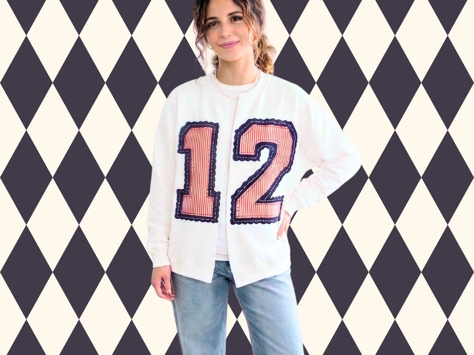Custom Split Crewneck Cardigan