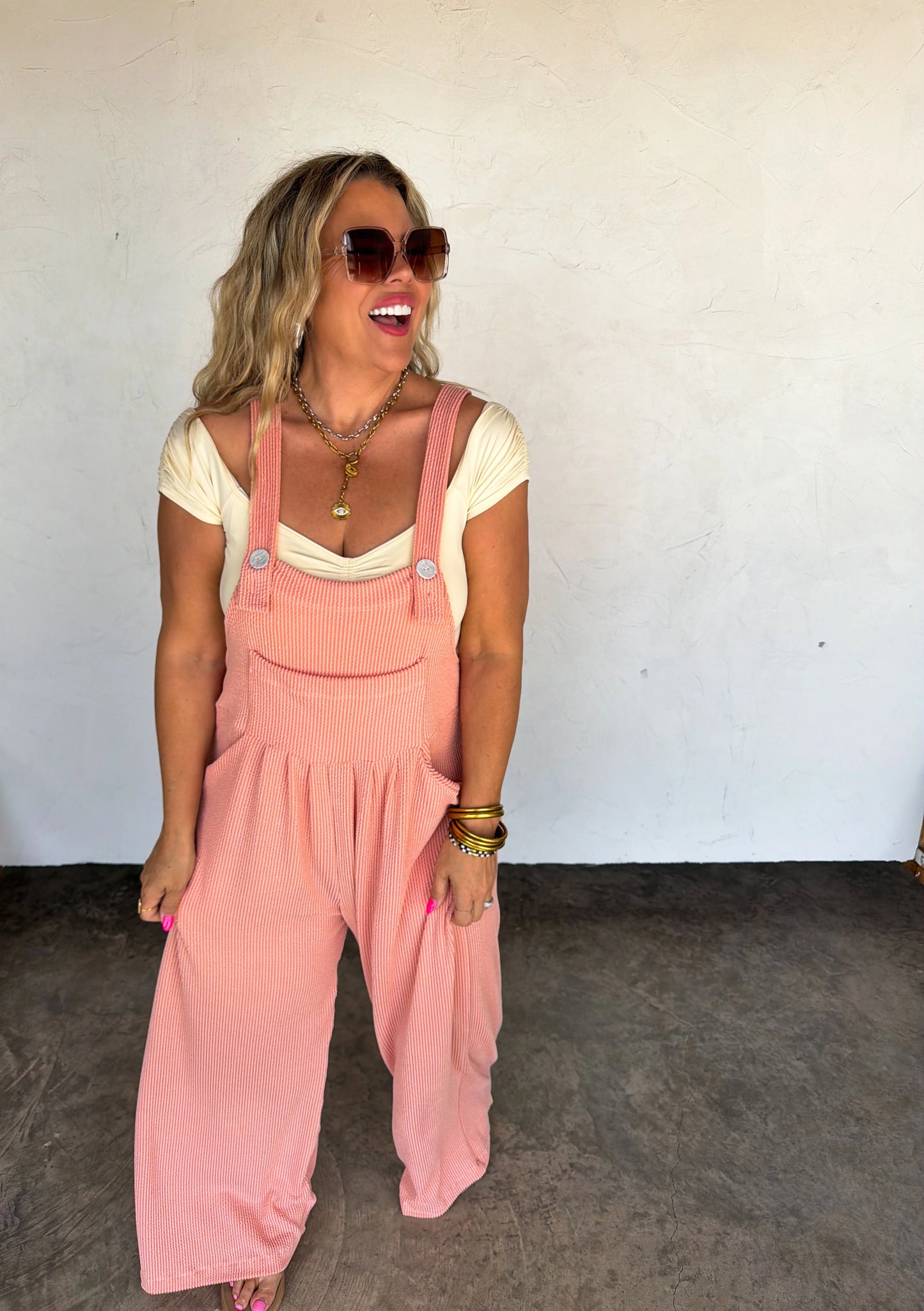 Peach Karli Boho Overalls [[ETA 1st week of May]]