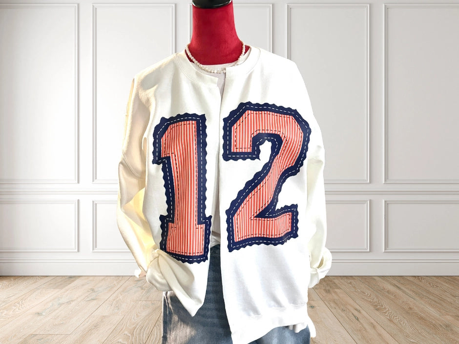 Custom Split Crewneck Cardigan