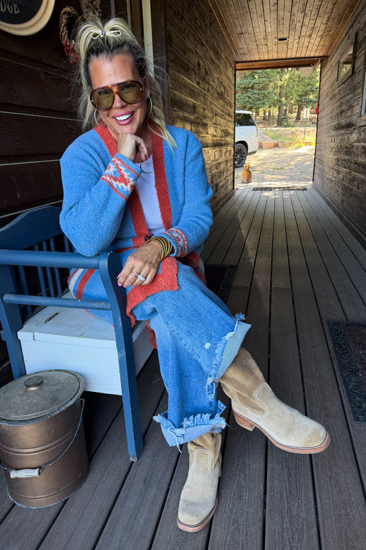Western Cloud Cardigan - Aztec