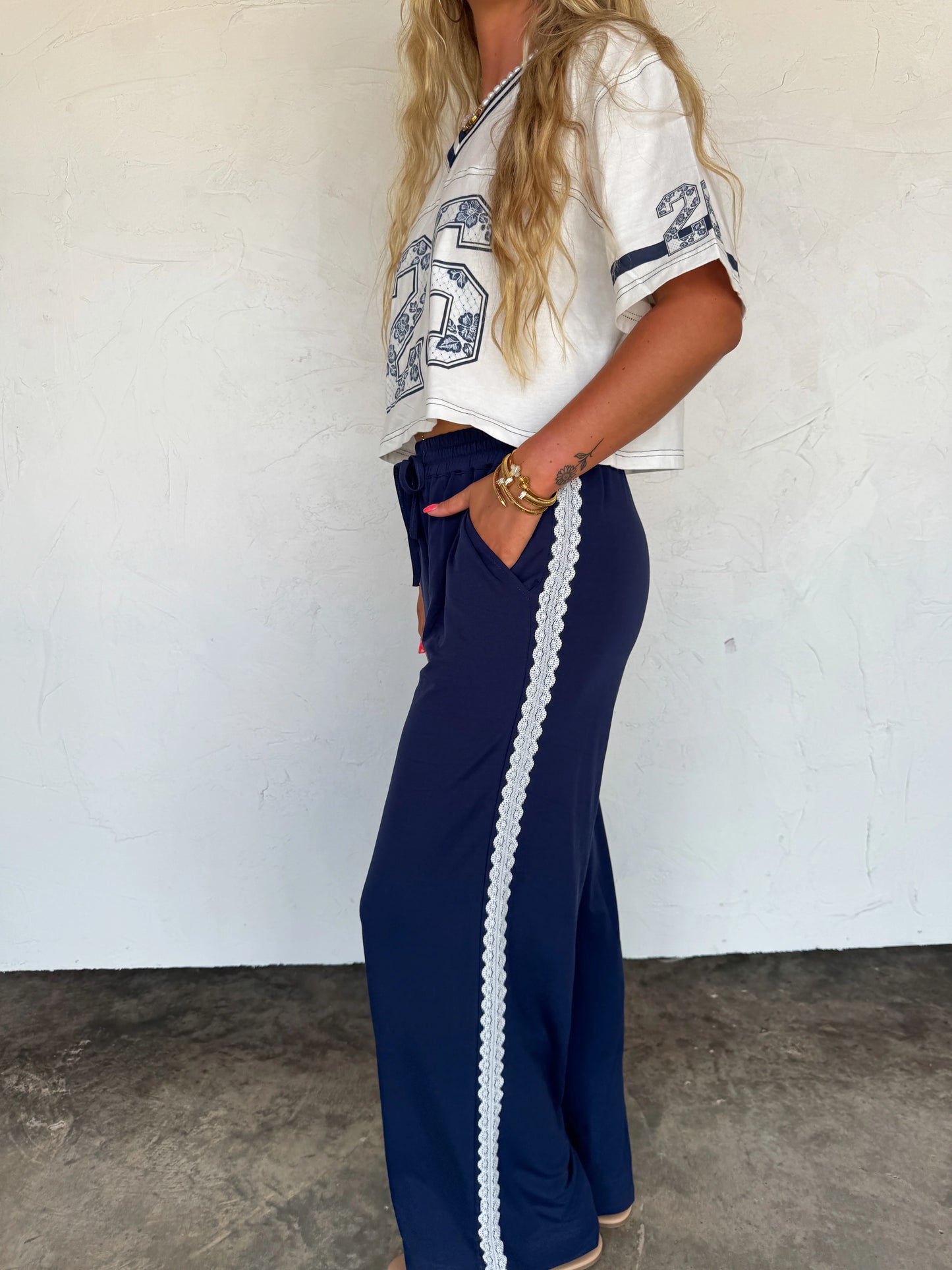 Rally Girl Track Pants in Blue
