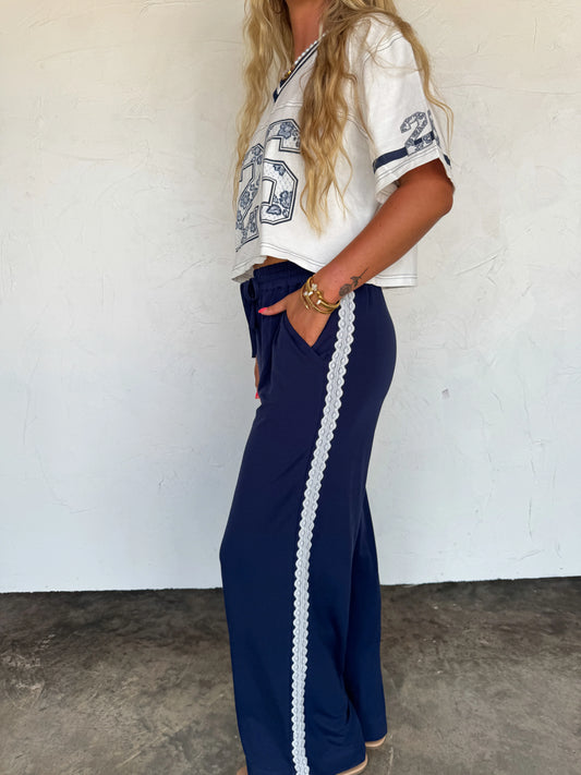 Rally Girl Track Pants in Blue