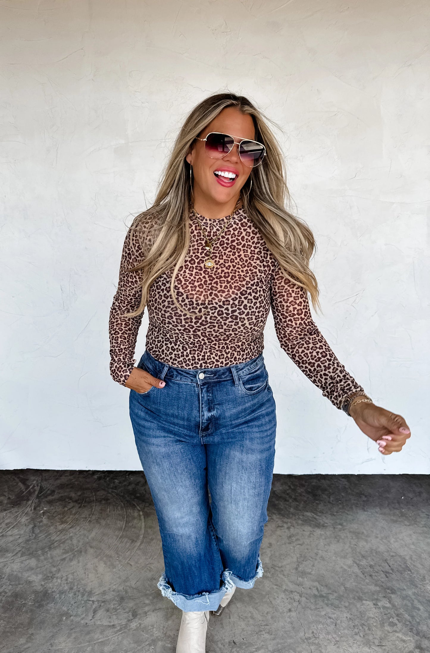 Cheetah Mesh Top [[PRE-ORDER]]