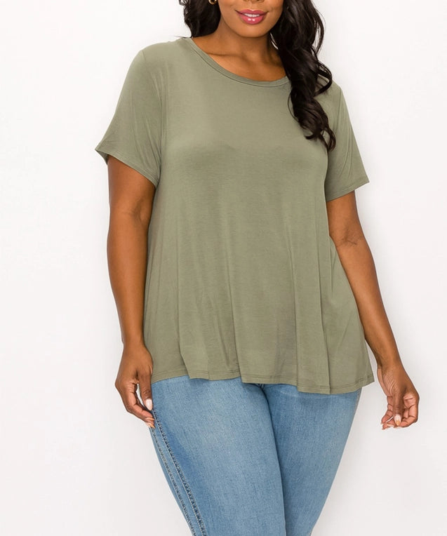 Bamboo Tee in Olive