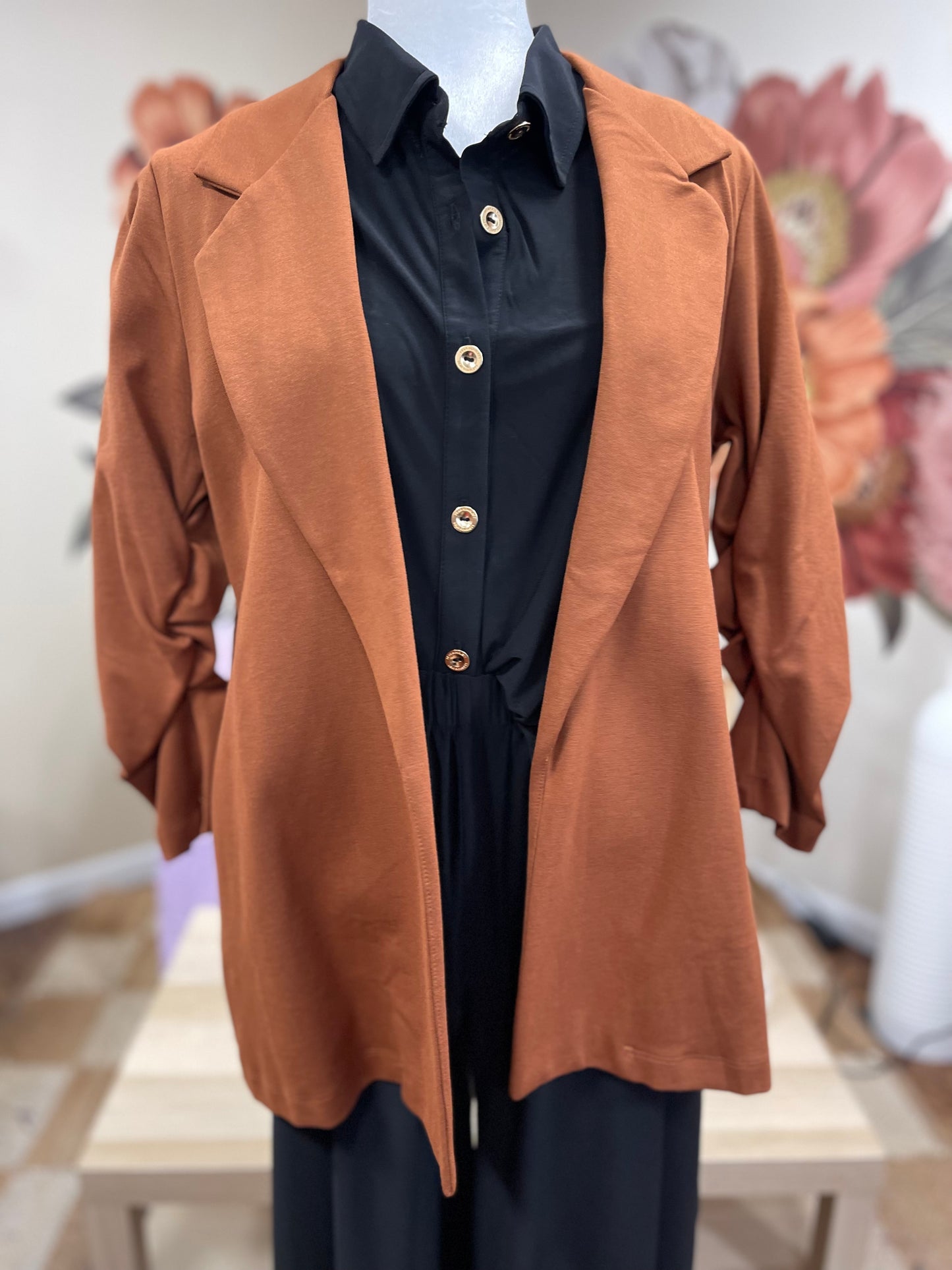 FINAL SALE * Burnt Sienna Blazer