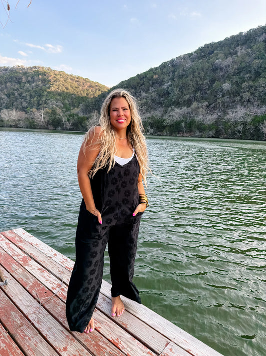 BLACK LAYLA DAISY ROMPER [[PRE-ORDER]]