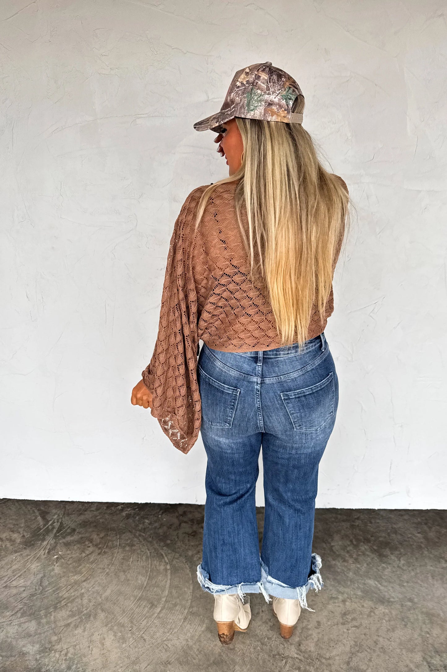 Free Spirit Brown Bell Sleeve Top [[PRE-ORDER]]