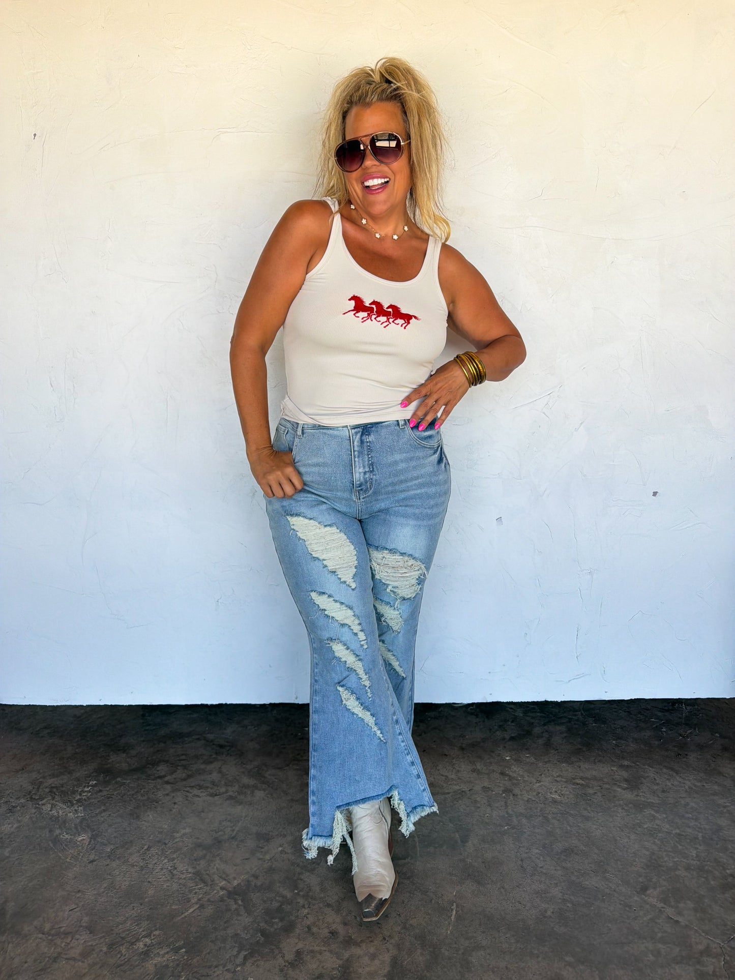 Lucky Star Distressed Urban Jean