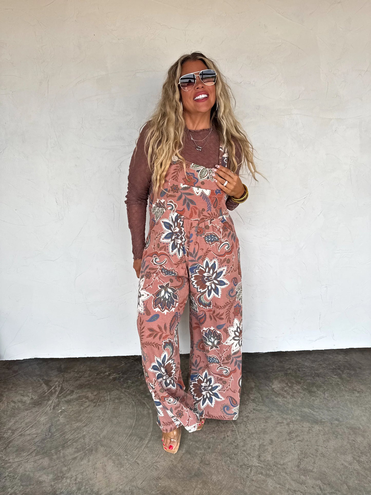 Fall Print Karli Overalls [[PRE-ORDER]]