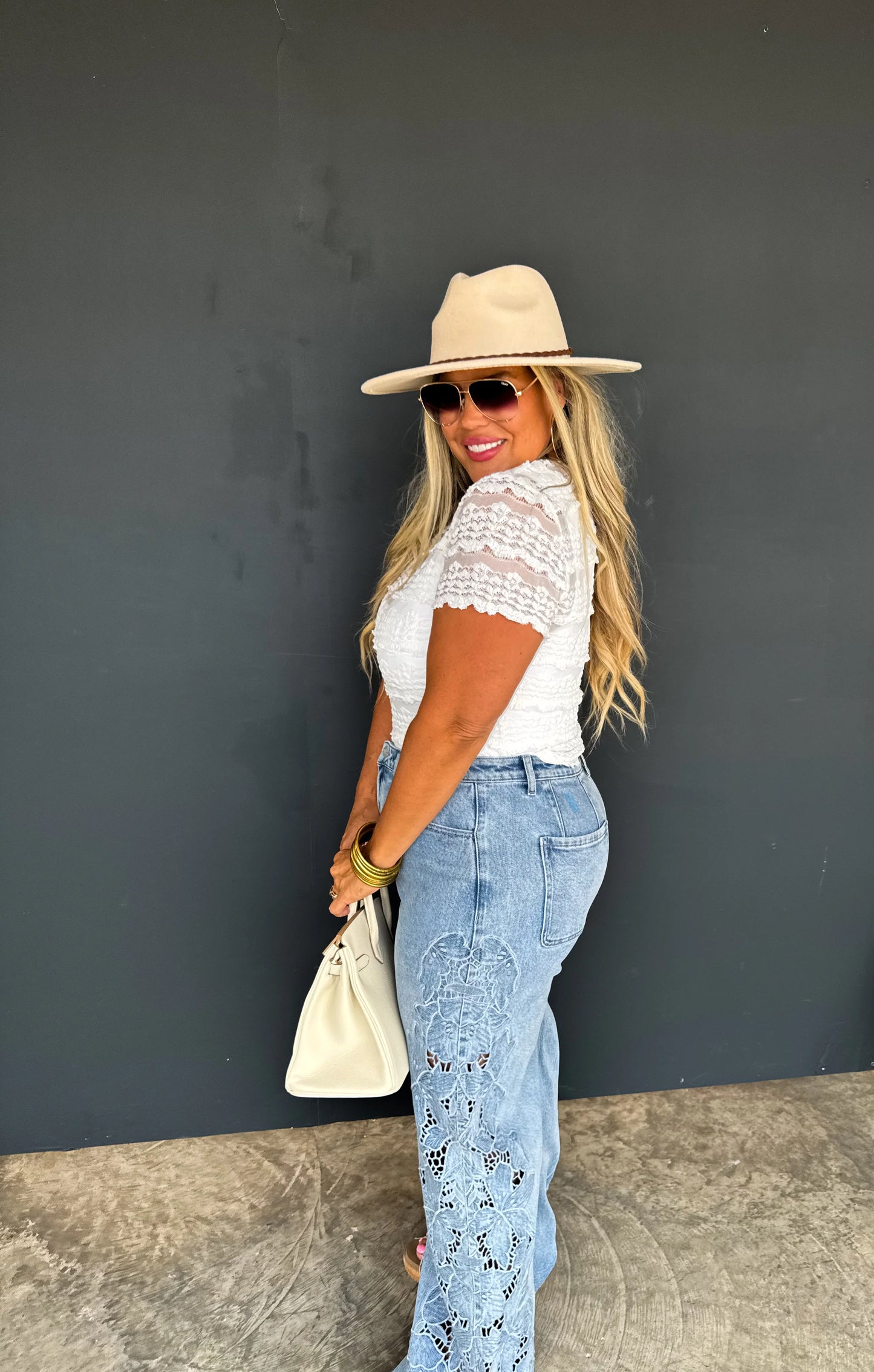 2ND CUT!! ETA APRIL 2026 // FLORAL CHARM WIDE LEG JEAN