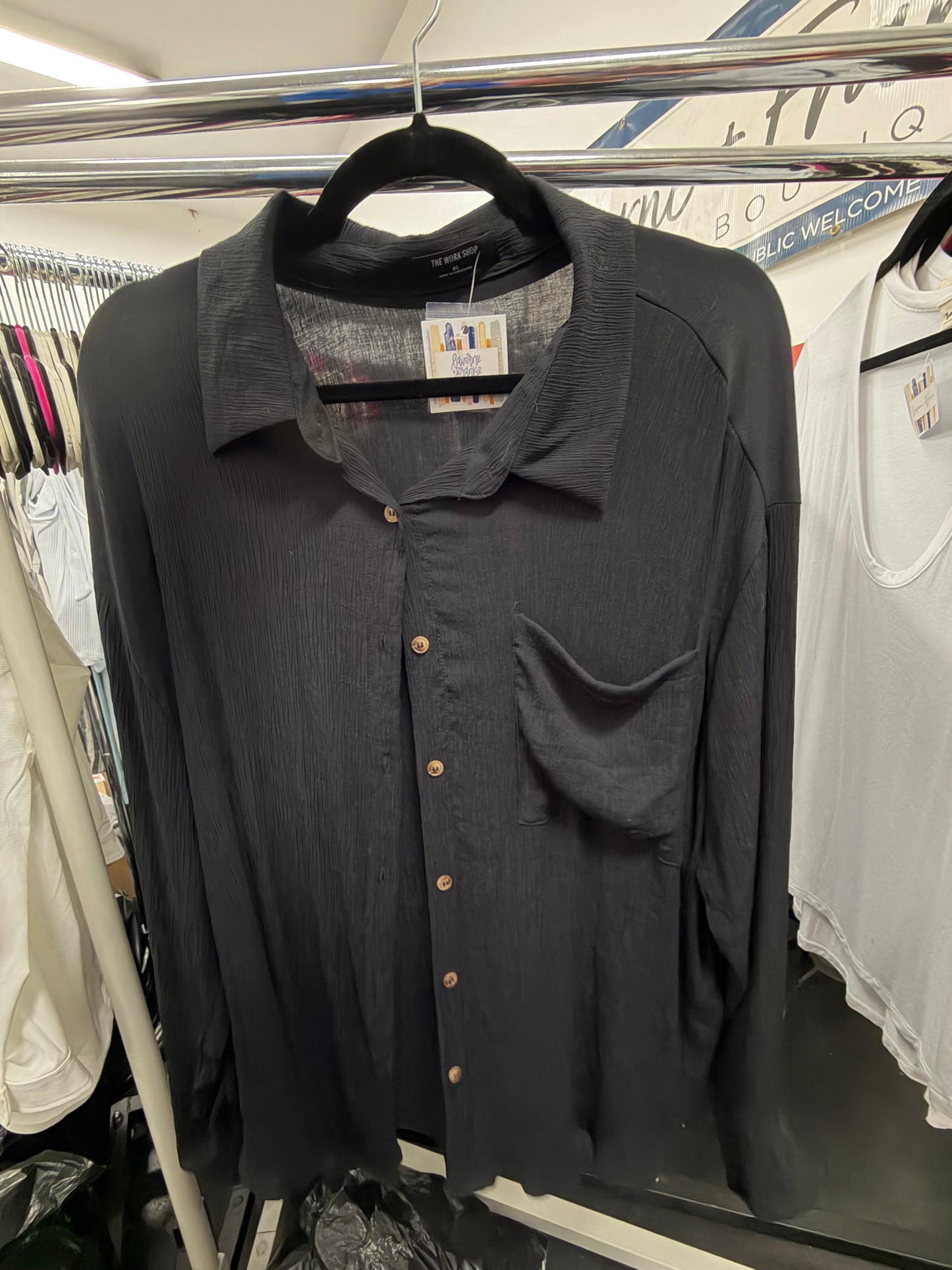 Textured Button Down - XL