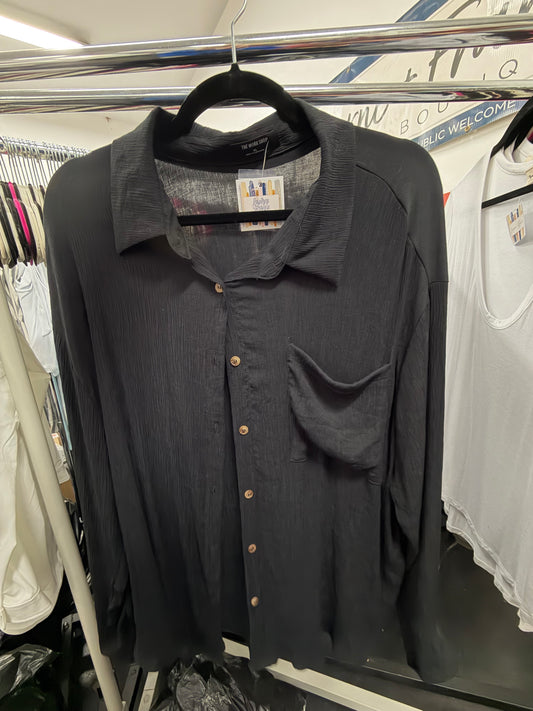 Textured Button Down - XL