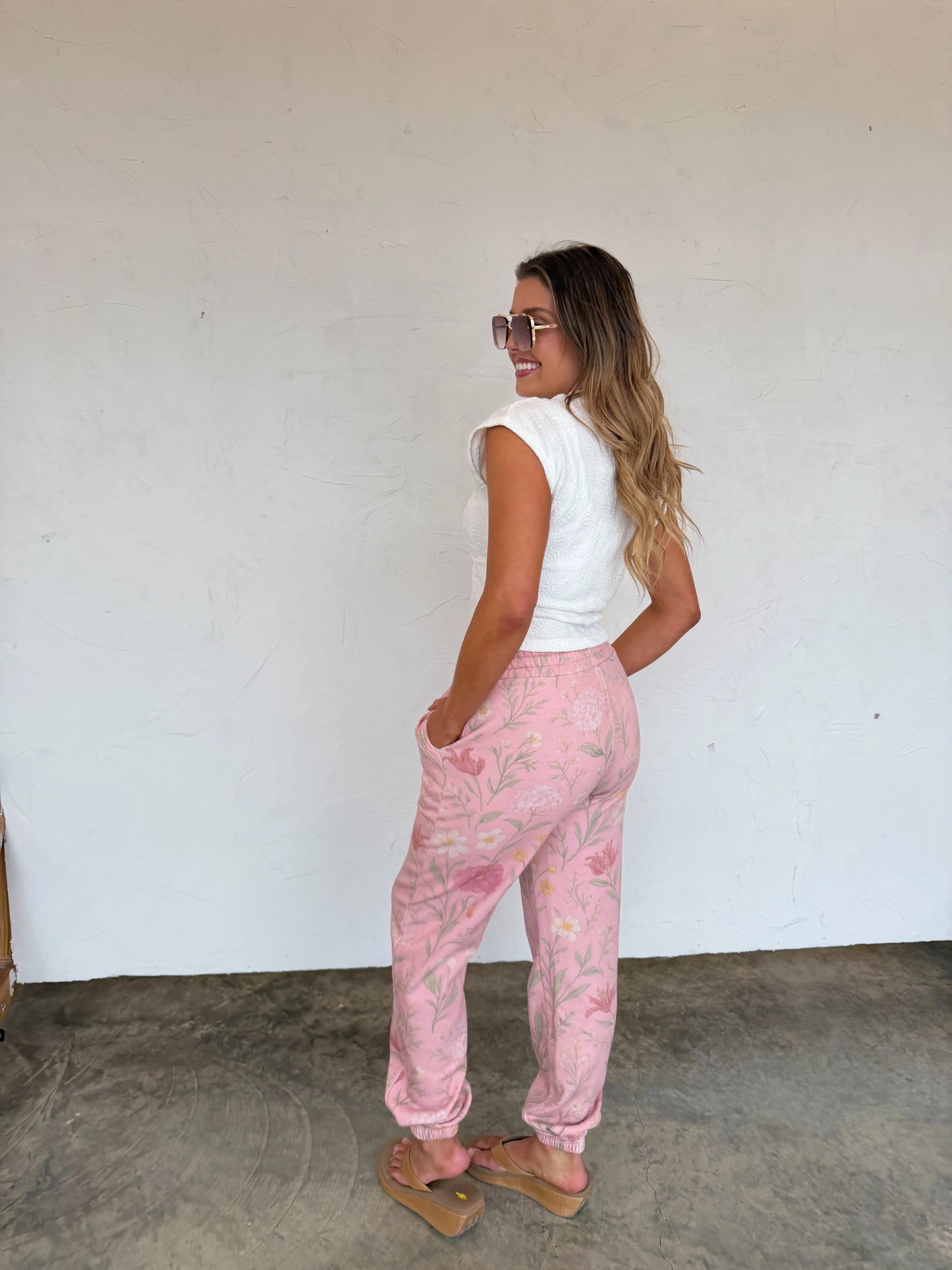 Pink Floral Lila Joggers [[PRE-ORDER]]