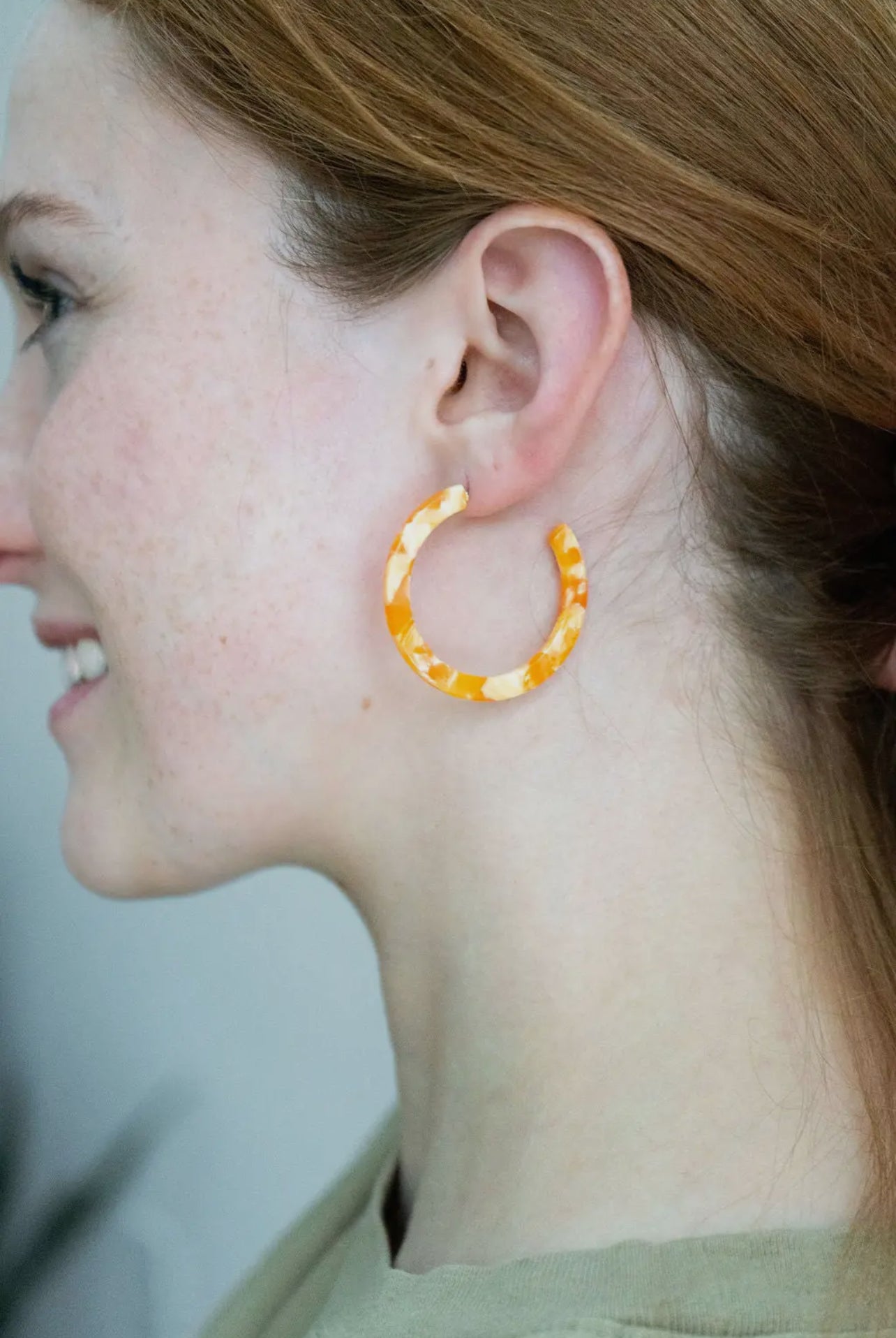 Orange Camy Hoops