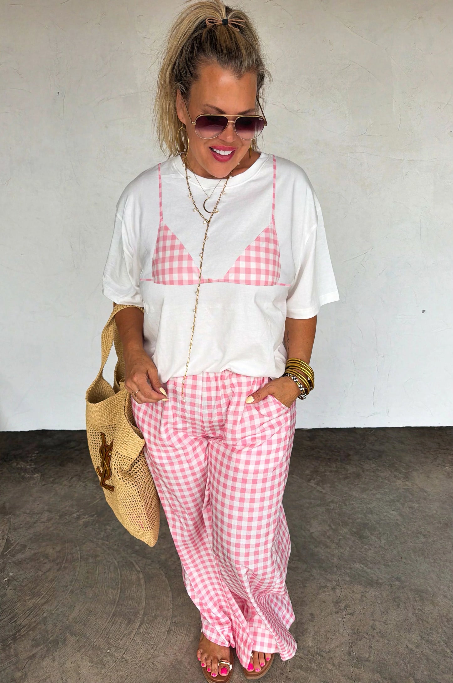 Sandy Toes Pink Bikini Tee [[PRE-ORDER]]