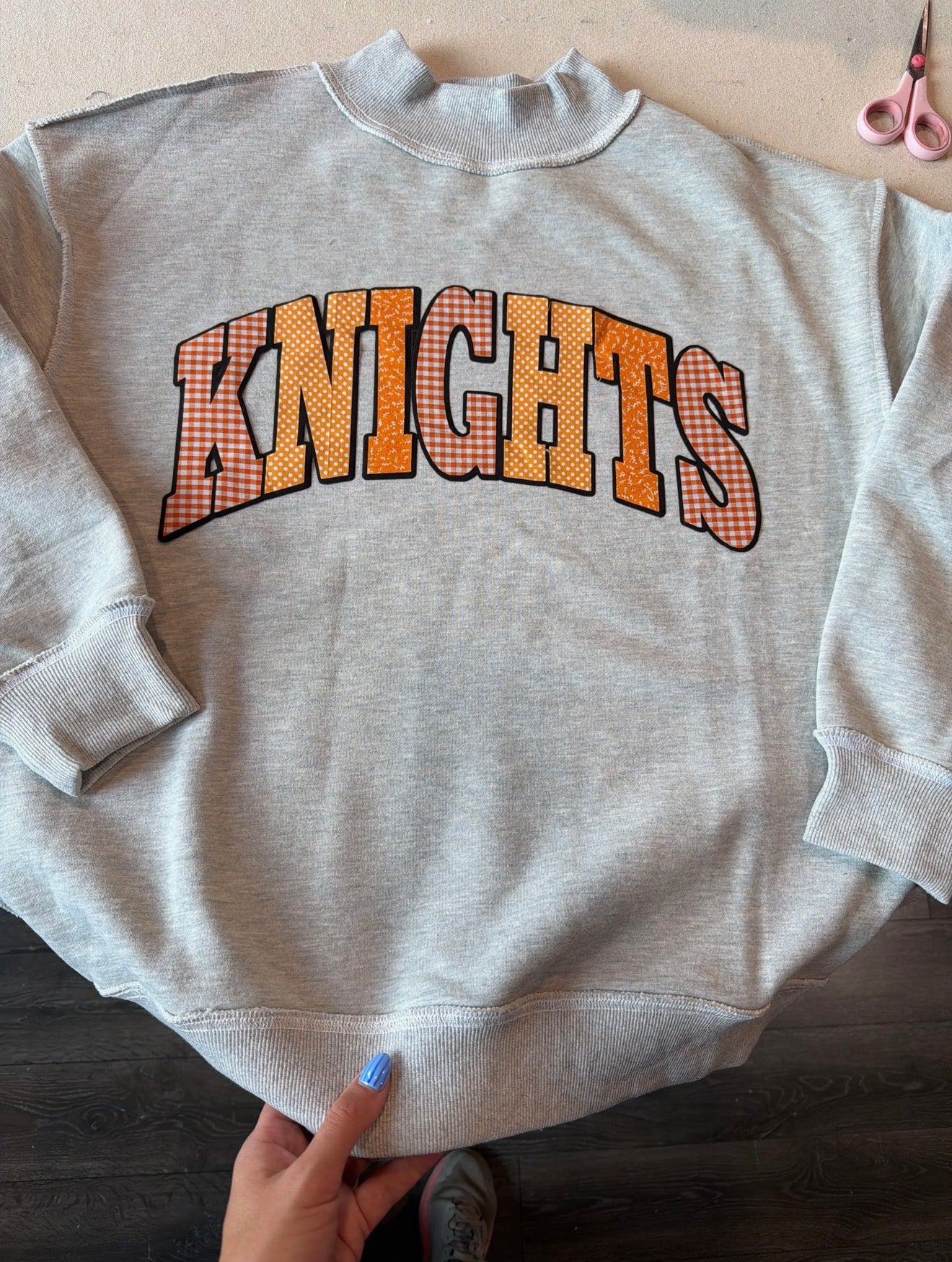 Patchwork Knights Mockneck