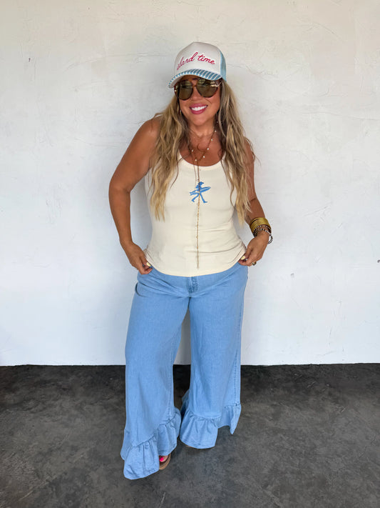 Callie Ruffle Jeans [[ETA end of June]]