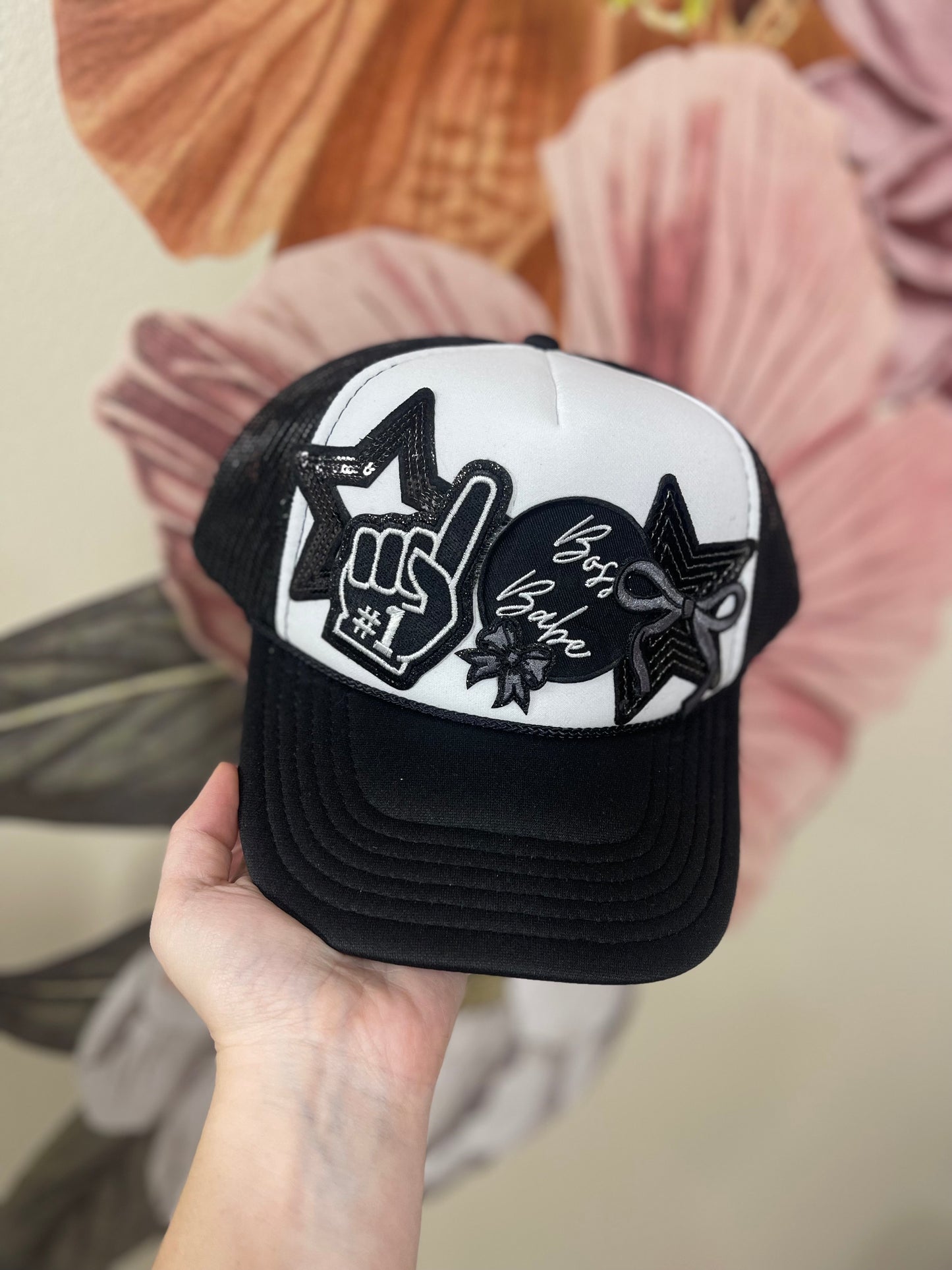 #1 Boss Babe Custom Trucker Hat