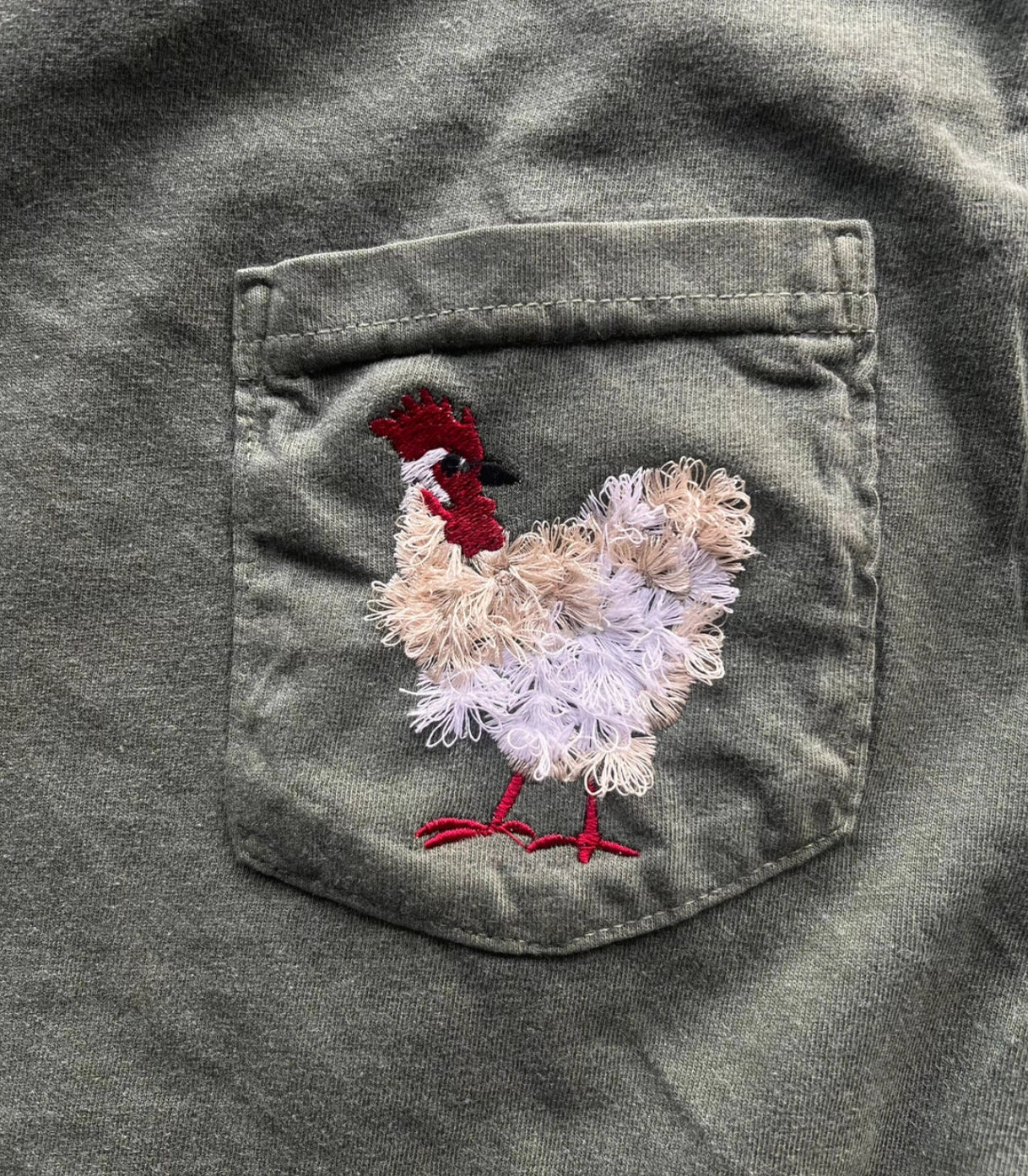 Mother Clucker Embroidered Tee
