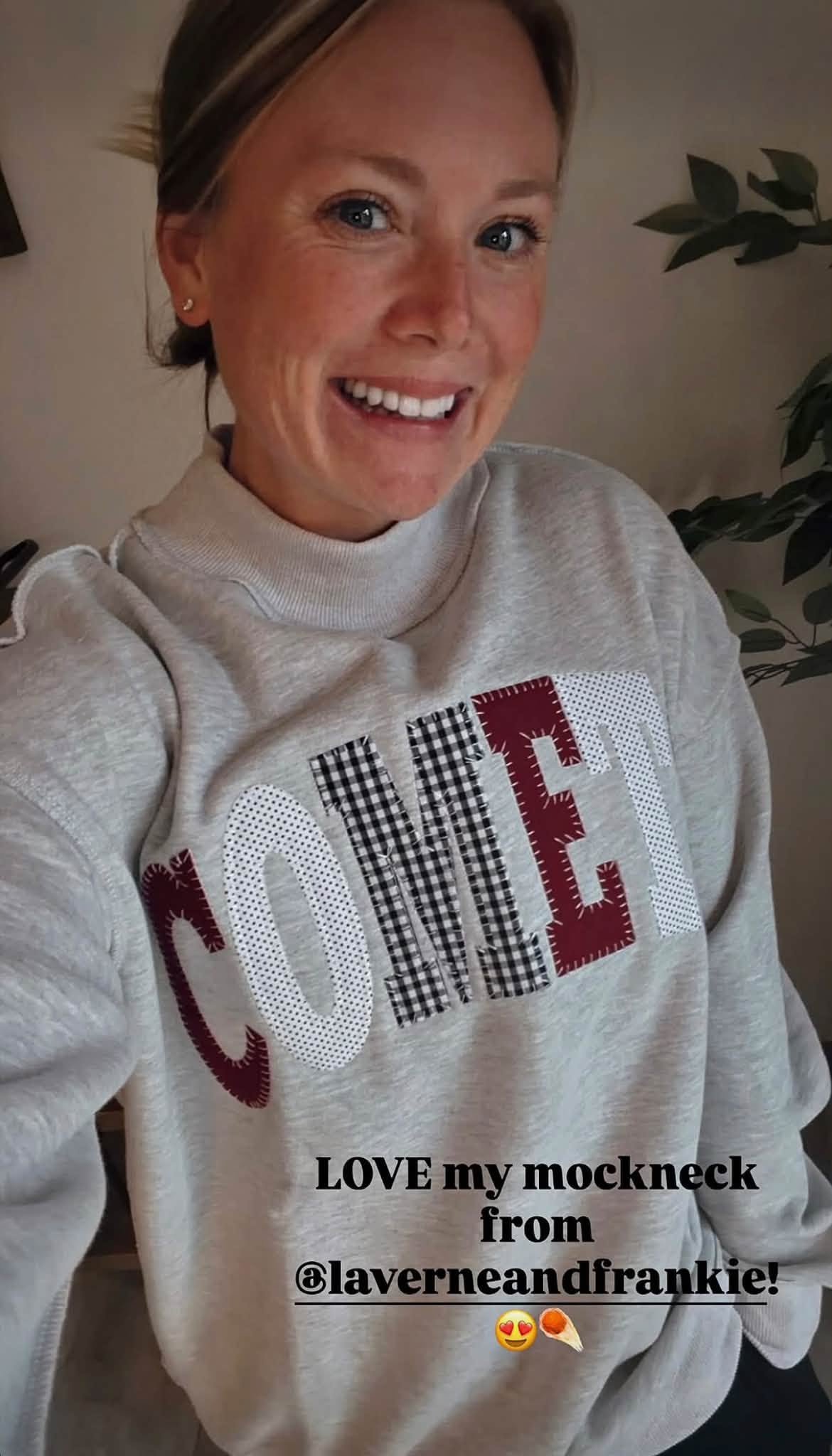Patchwork Comets Mockneck
