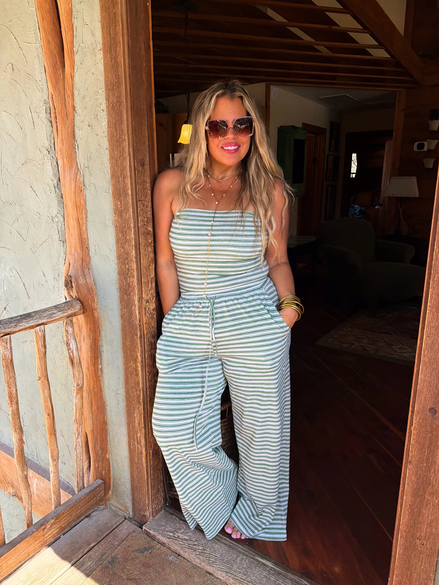 Green Saylor Stripe Set [[PRE-ORDER ETA EARLY JUNE]]