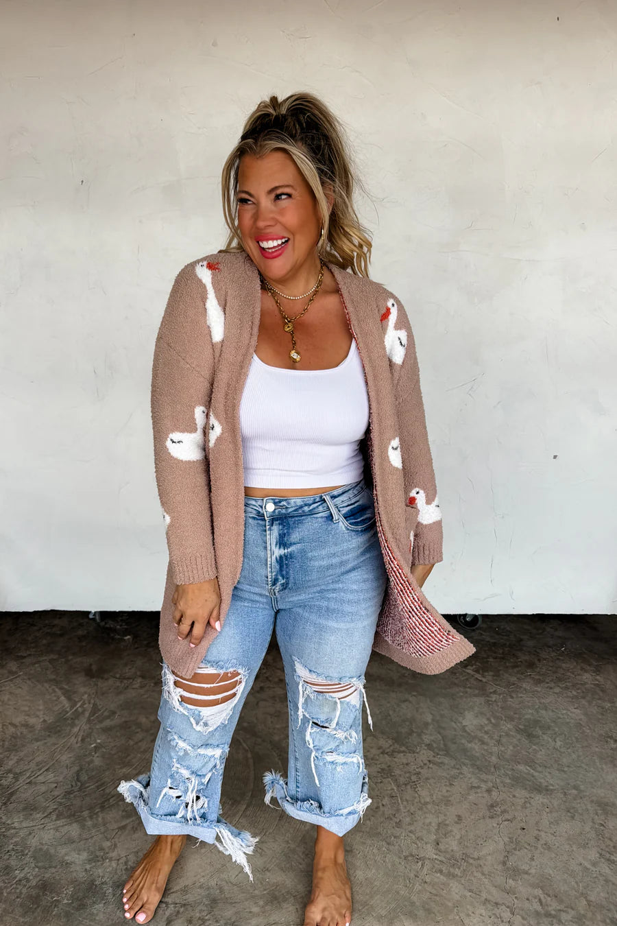 Farm Girl Cloud Cardigan in Beige [[PRE-ORDER]]