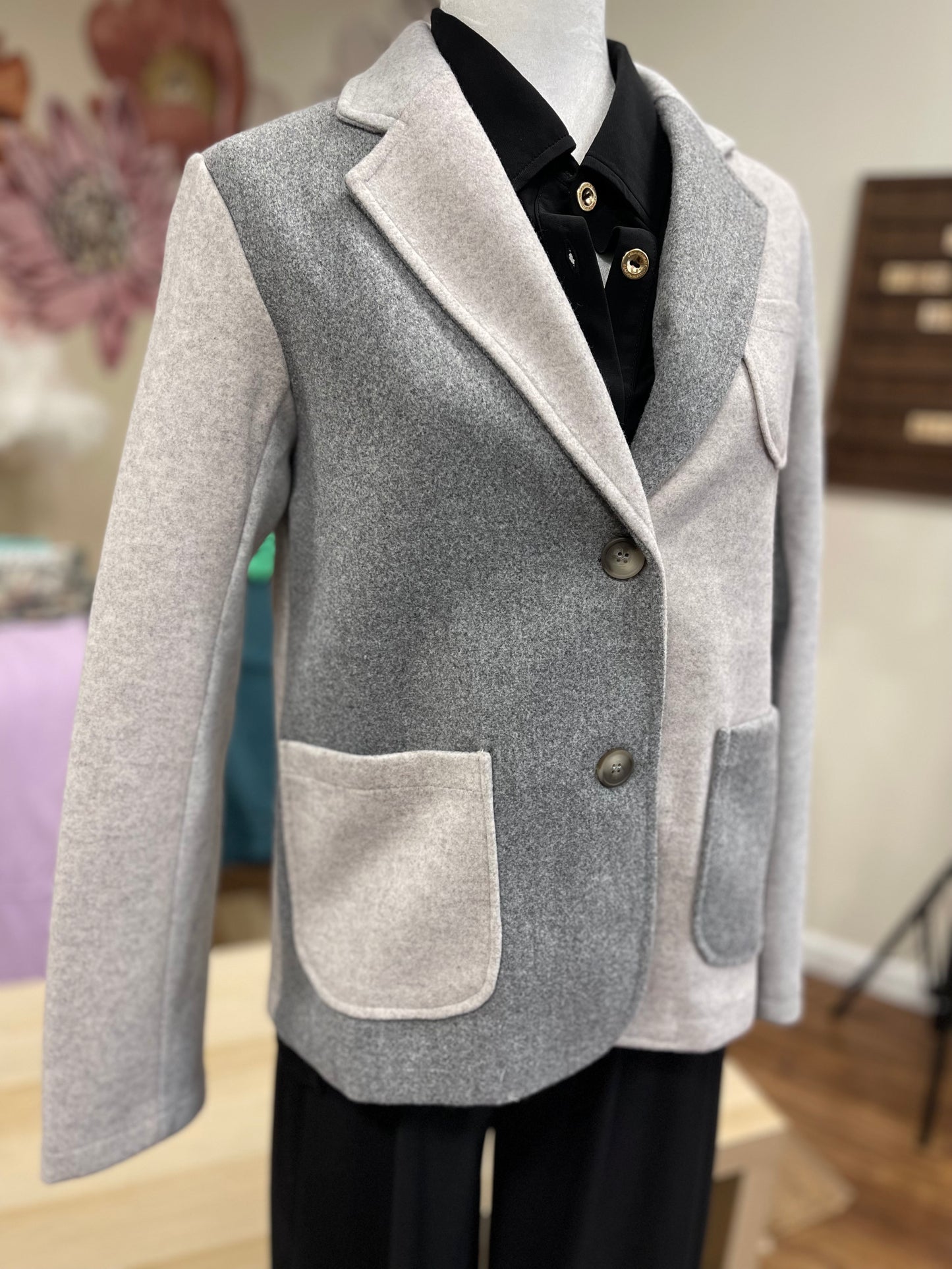 FINAL SALE * Color Blocked Sport Coat