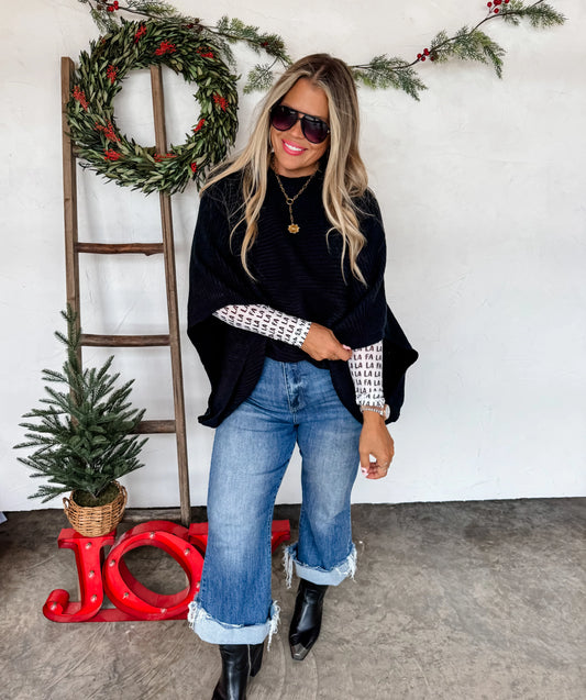 Meg Pullover in Black [[PRE-ORDER]]