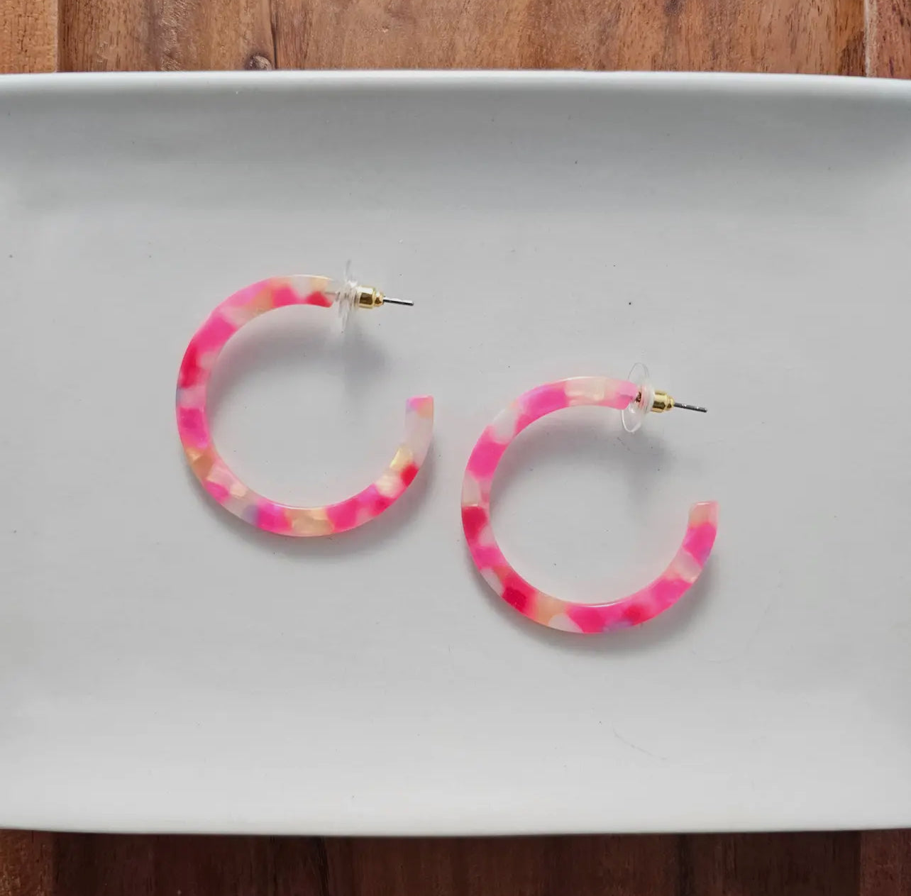 Tropical Pink Camy Hoops