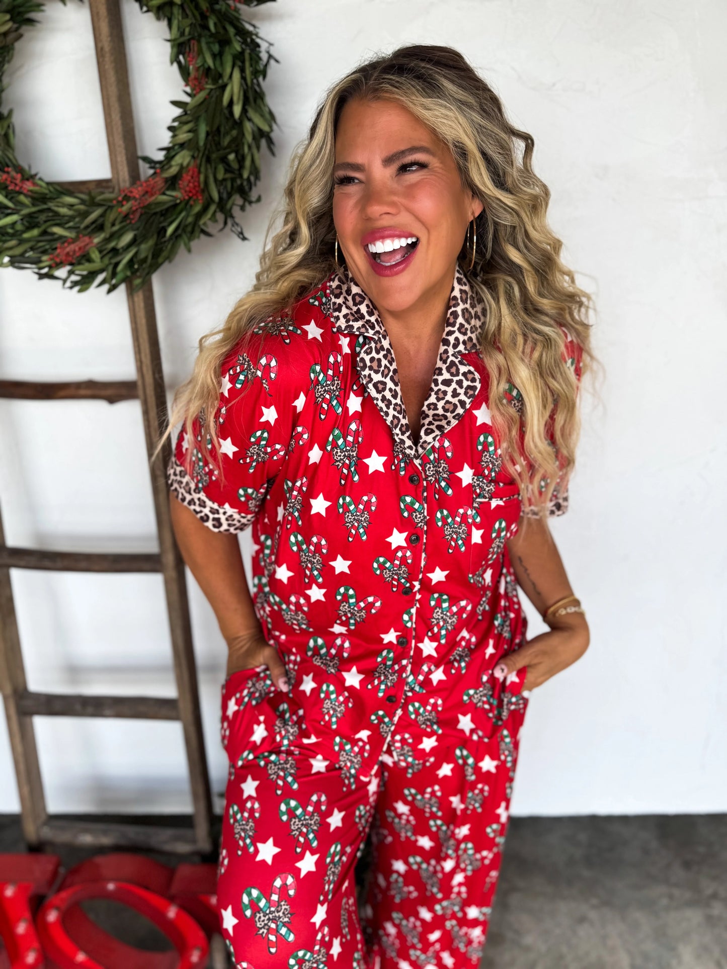 Christmas Candy Cane Luxe PJ set [[PRE-ORDER]]