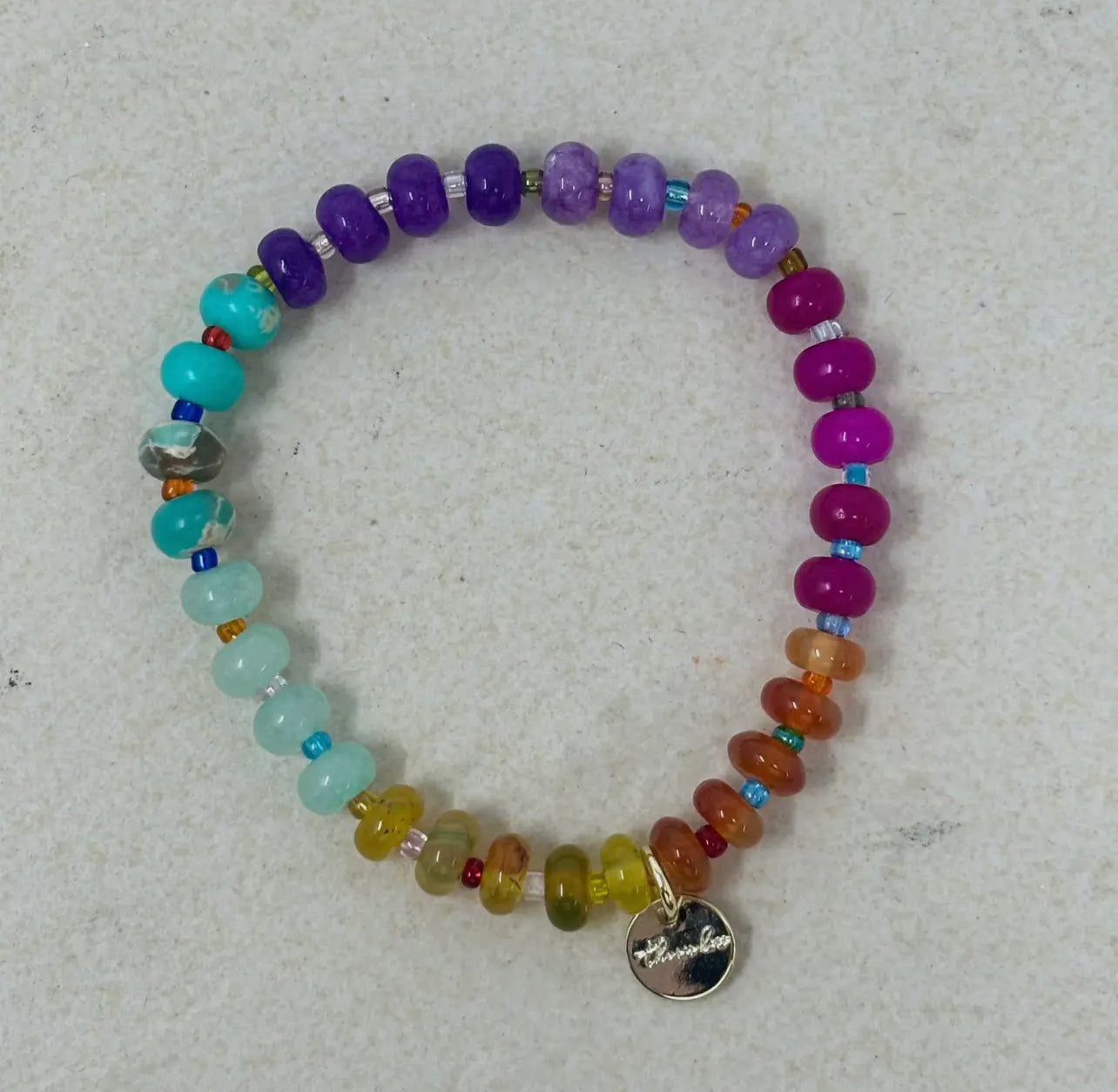 Multicolored Natural Stone Bracelet