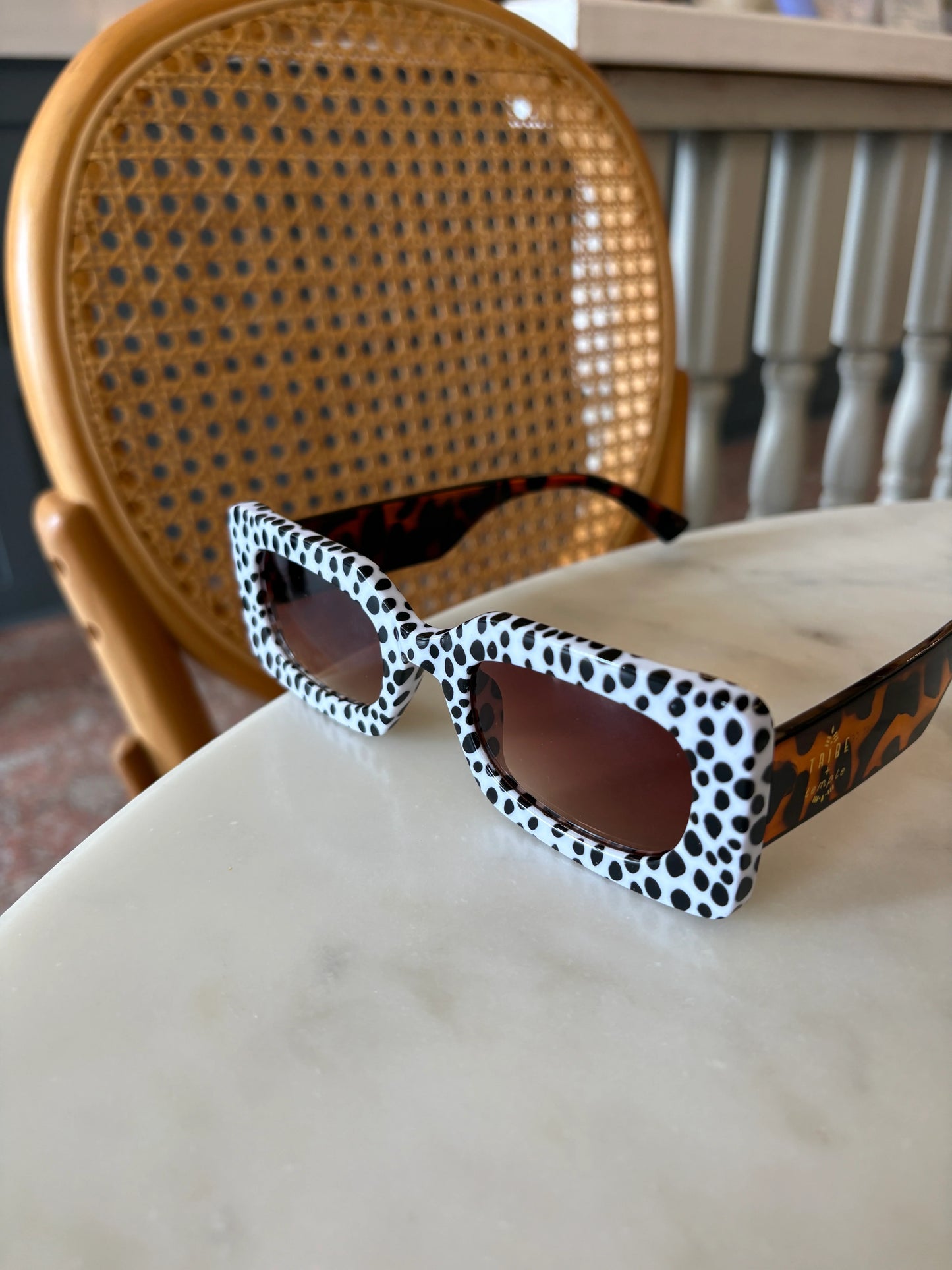 Mixed Print Sunglasses