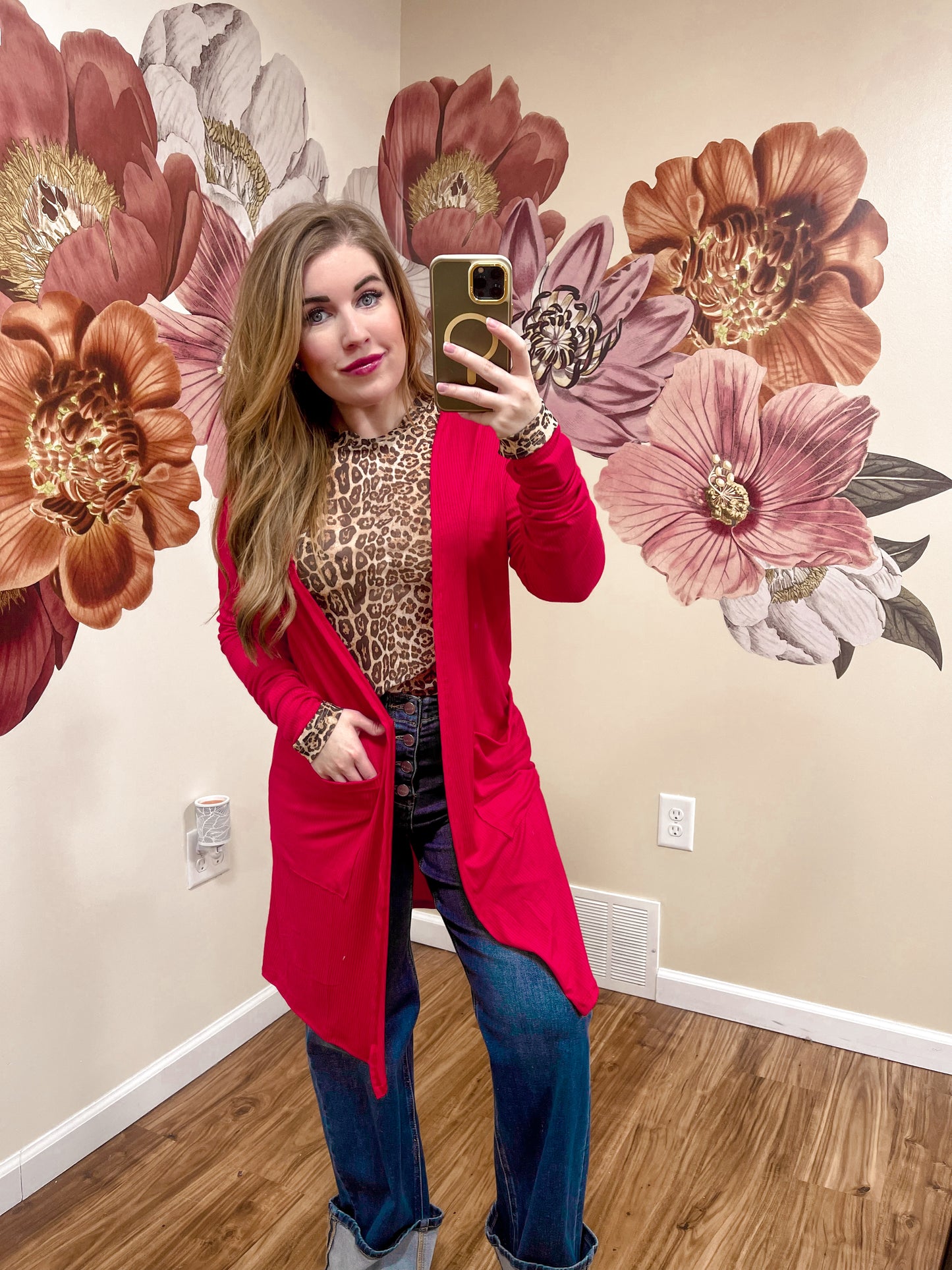 Lover Red Sweetheart Cardigan