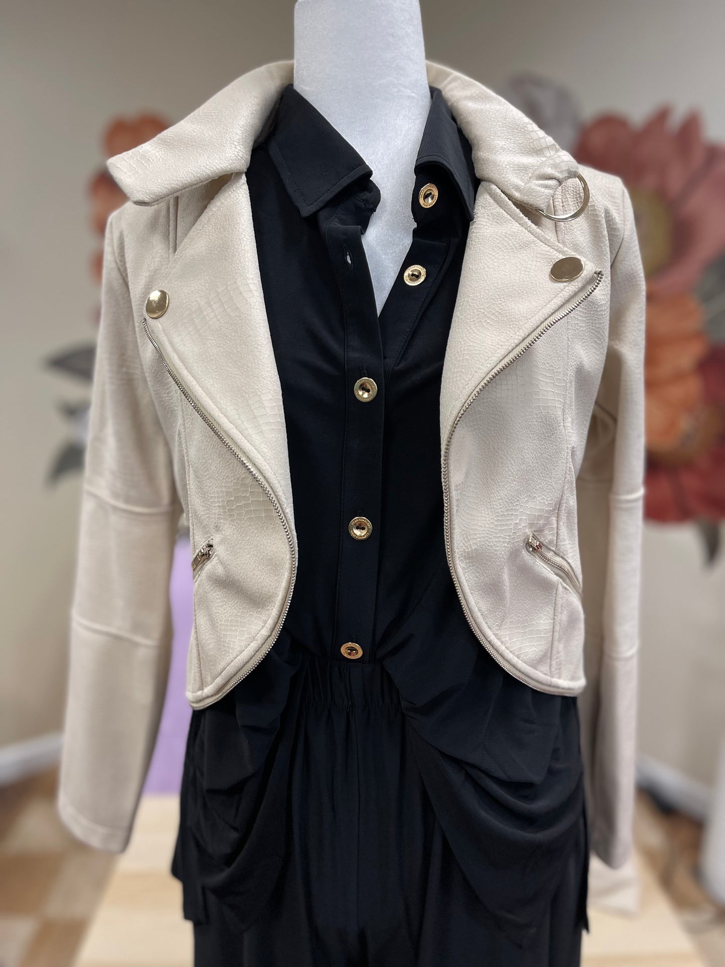 FINAL SALE * Khaki Moto Jacket