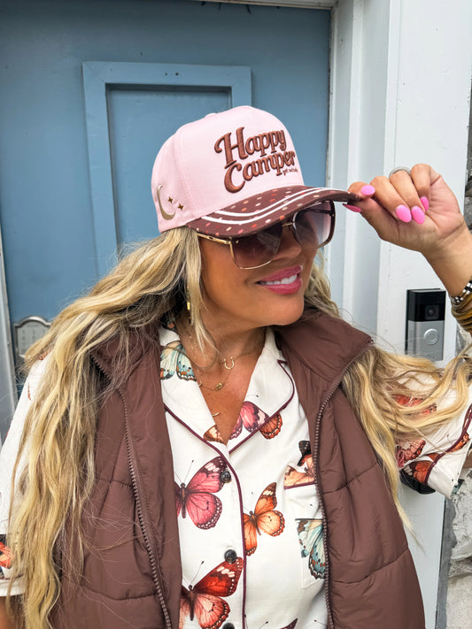 Happy Camper Polka DotTrucker Hat [ETA Early August]