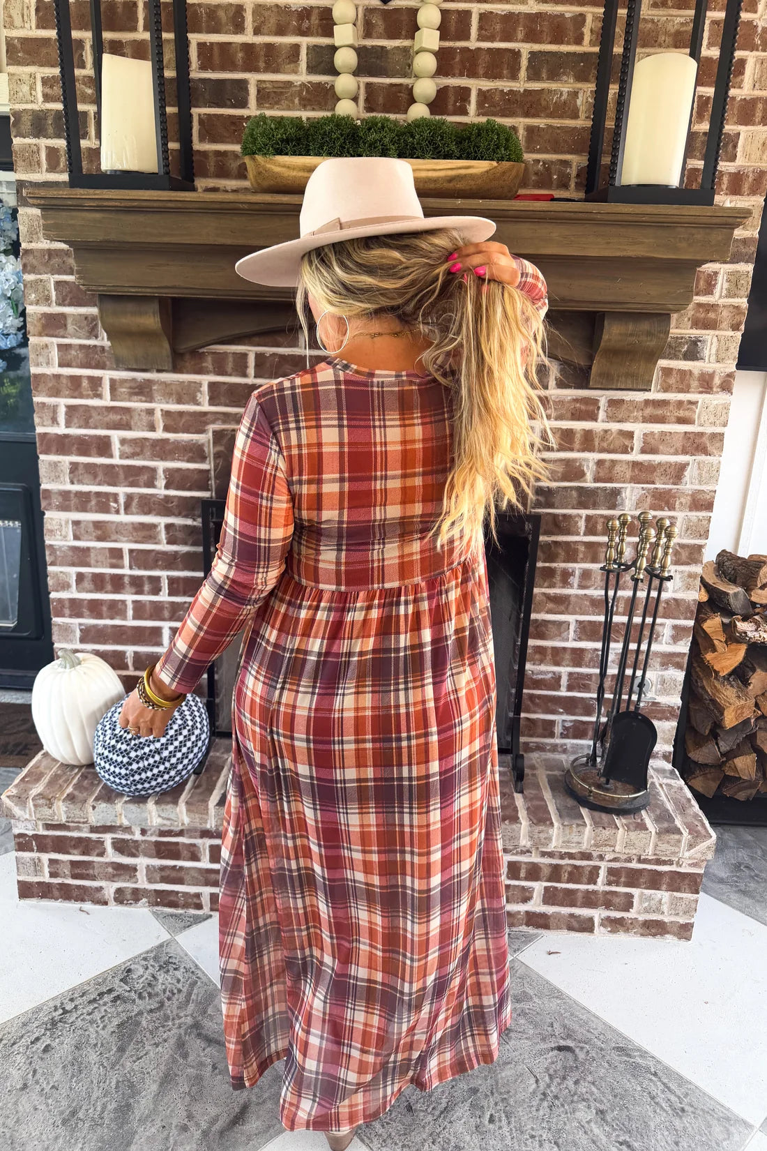 Countryside Mesh Dress on Plaid