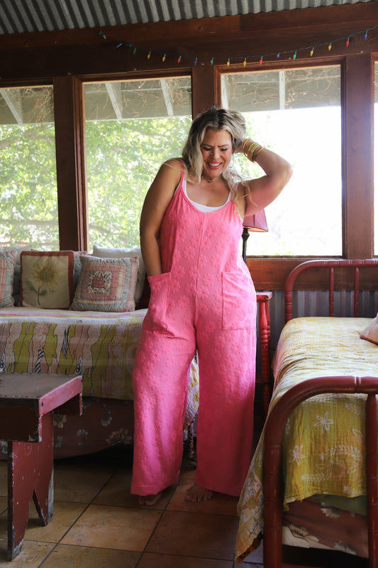 PINK LAYLA DAISY ROMPER [[PRE-ORDER]]
