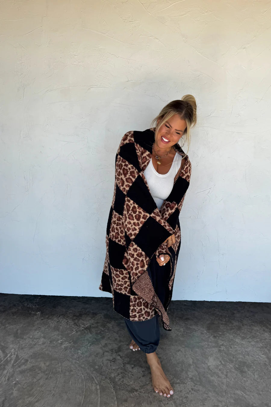 Checker Cheetah Cloud Blanket [[PRE-ORDER ETA 11/30]]
