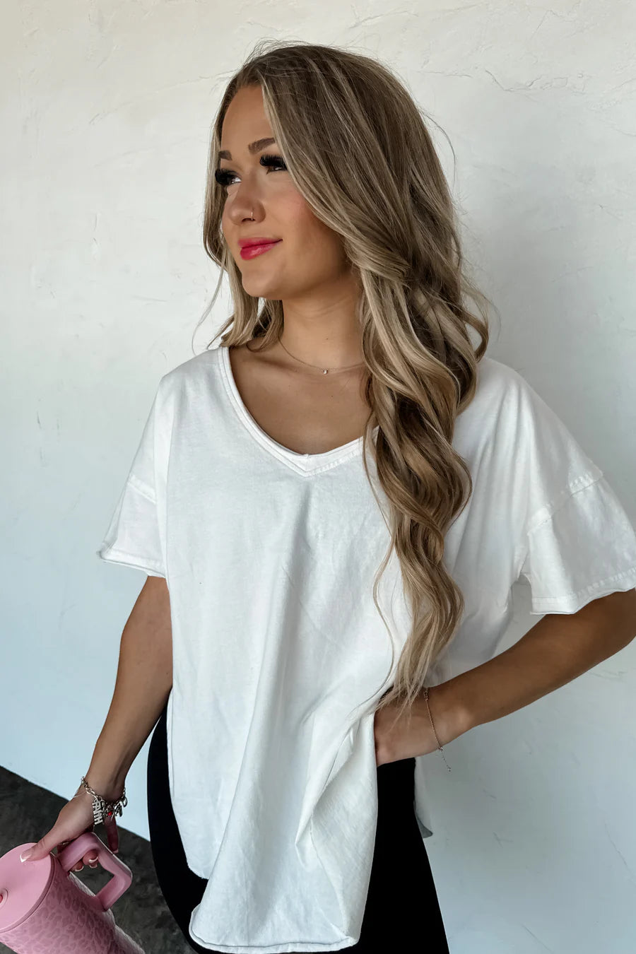 White Cotton Boyfriend Tee [[PRE-ORDER]]